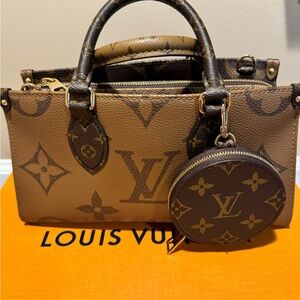 Authentic Louis Vuitton handbag with two straps
